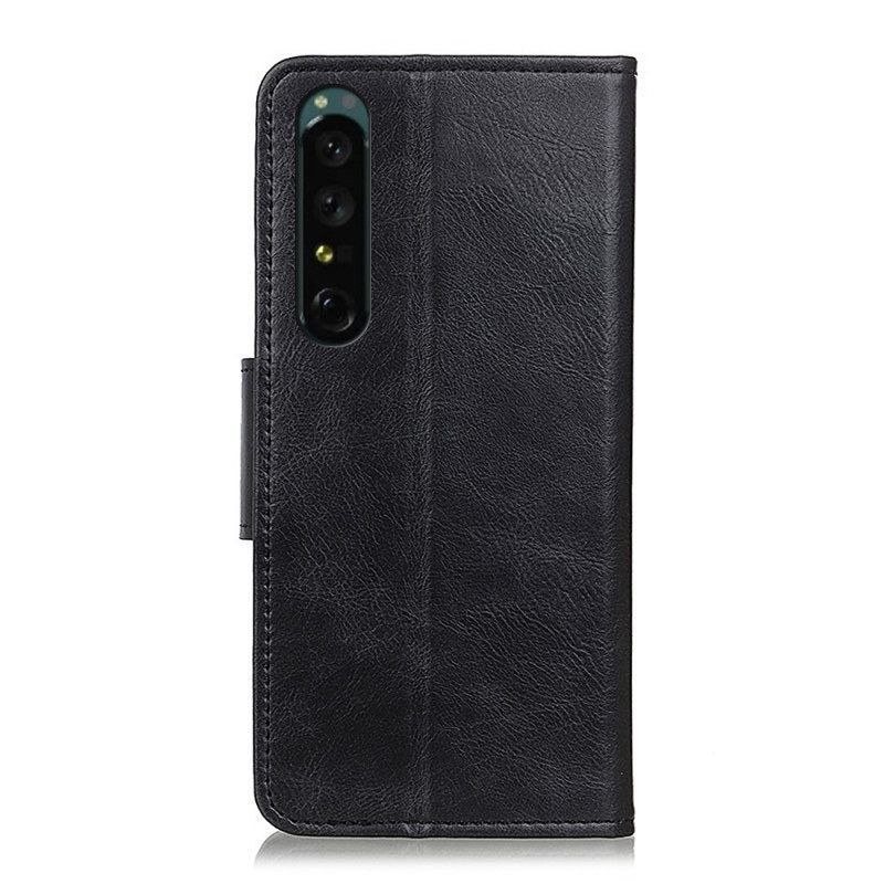 Κάλυμμα Sony Xperia 1 IV Δερμάτινο Κούμπωμα Τύπου Reversible